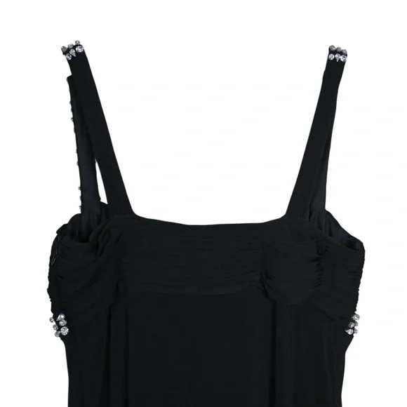 JS Boutique Women's 8 Black Rhinestone Embellished Evening Gown - Picture 5 of 11